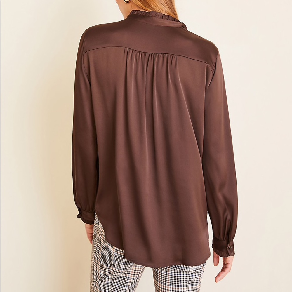 Ann Taylor Ruffle Blouse - Picture 3 of 4